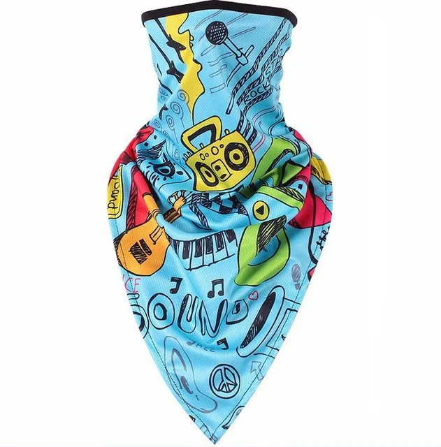 Color 15 США Открытый MTB Велоспорт маска для лица ветрозащитный зимний теплый велосипед половина лица шарф шеи Спорт сноуборд велосипед лыж Мужчины Женщины Череп - Цвет: Color 15