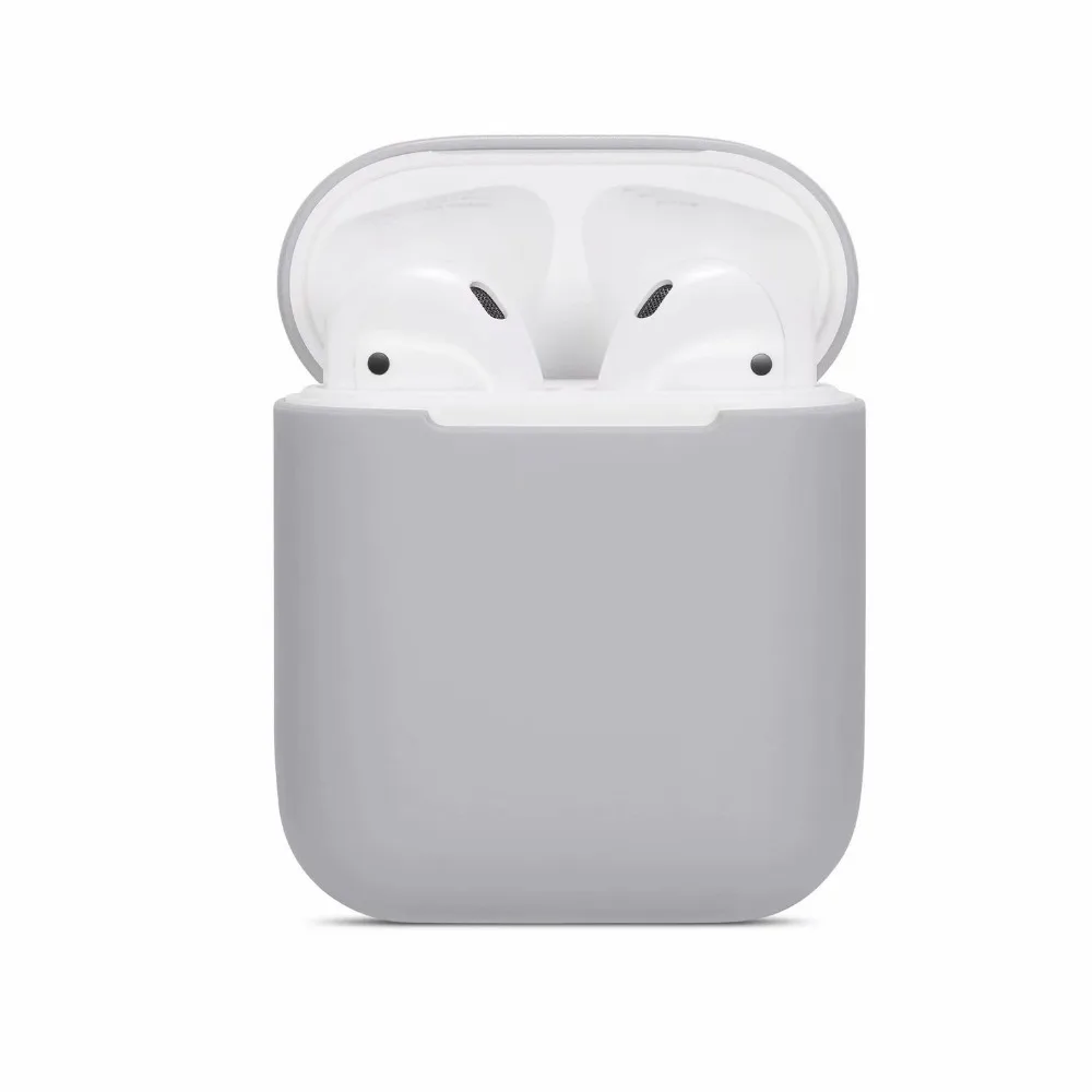 Чехол для AirPods, силиконовый, Bluetooth, беспроводной чехол для наушников, для Apple Airpods 2, защитный чехол, аксессуары для кожи, зарядная коробка, 1 шт