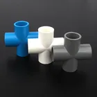 40 шт.лот 20 мм ПВХ крестовые соединения, соединители для садовой воды, фитинги для орошения, аквариум, фонтан, труба, адаптер, детали для водопроводного крана
