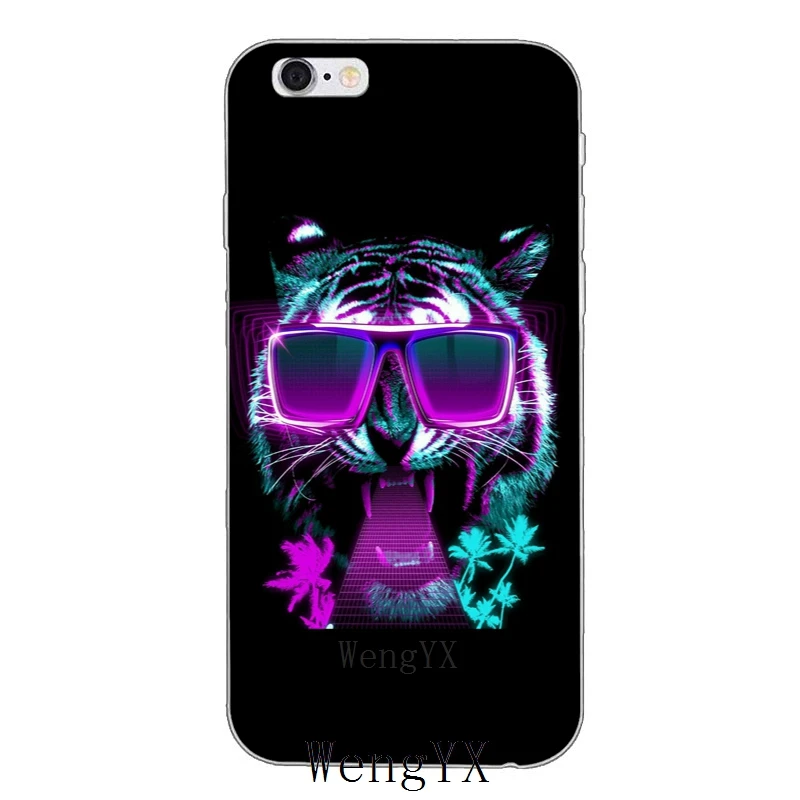 Яркий мягкий чехол С Рисунком Тигра для Huawei Honor 4c 5c 5x 6x V10 Y5 Y6 Y7 II Mate 7 8 9 10 P8 P9 P10 Lite plus