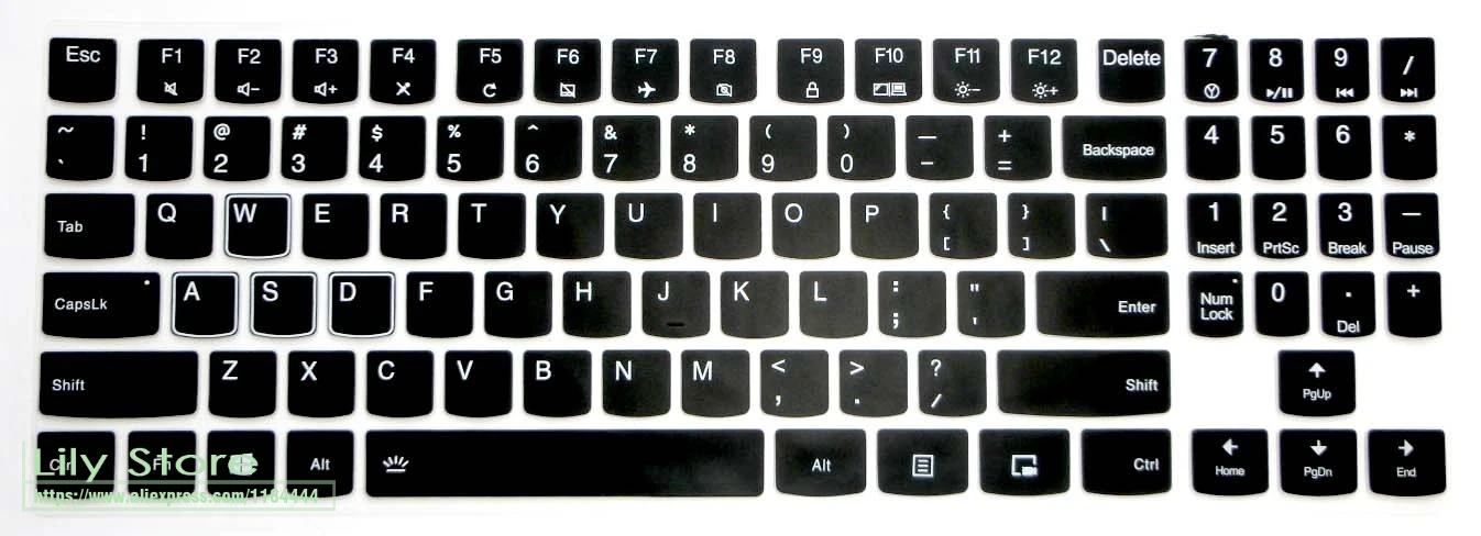 Для 15 6 дюймового Lenovo Legion series Y530 R720 Y520 Y720 15IKB 15IKBN Y7000 Y7000p 17 3 дюйма силиконовая