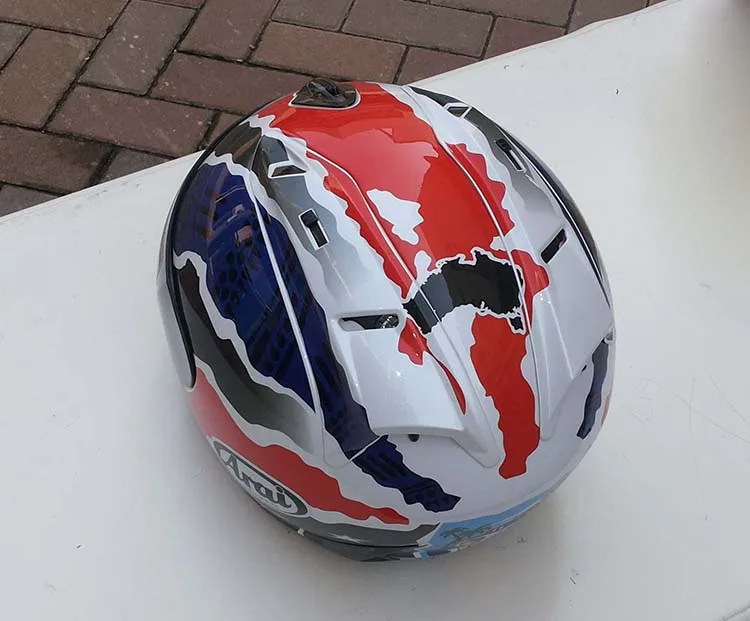 Мотоциклетный шлем полный шлем arai мотоциклетный полный шлем сертификации ECE синий, Capacete