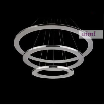 Светодиодный светильник 70 Вт 3ring 60+40+20 см, интегрированный трехкольцевой мини-подвесной светильник, используемый в спальне, гостиной, столовой и офисе, 110-240 В.