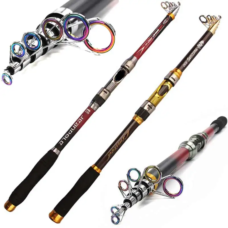 Новая портативная карбоновая телескопическая жесткая Удочка 2 1/2 4/2 7/3 0/3 6 м