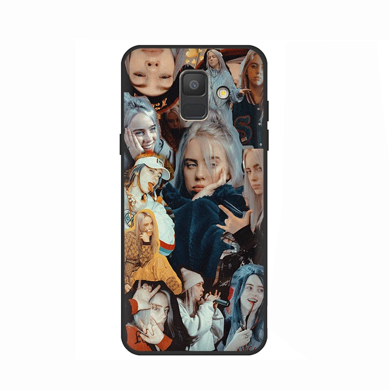 B2 Billie Eilish Халид милый мягкий силиконовый чехол для телефона для samsung GaLaxy A3 A5 A6 A7 A8 A9 A10 A30 A40 A50 A70 J6 - Цвет: B2