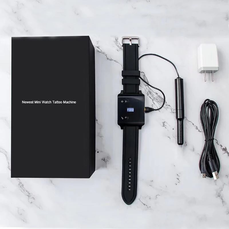Mini Watch Machine Новейшие мини-часы тату-машины цифровой постоянный макияж maquina de tatuagem бровей губ татуировки пистолеты 3D Вращающаяся ручка - Цвет: Mini Watch Machine
