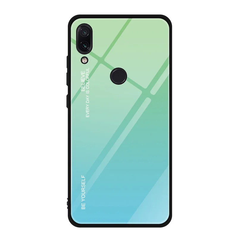Чехол из закаленного стекла Redmi Note 7 с градиентом для Xiaomi Mi 9 Mi8 Lite Pocophone F1 чехол