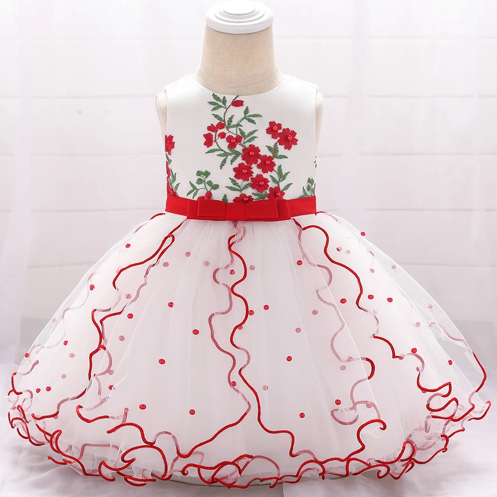 

Baby Girls 1st Birthday Dress Summer 1 2 year Infant Baptism Ball Gown Toddler Girl Tutu Wedding Party Princess Dresses Clothing