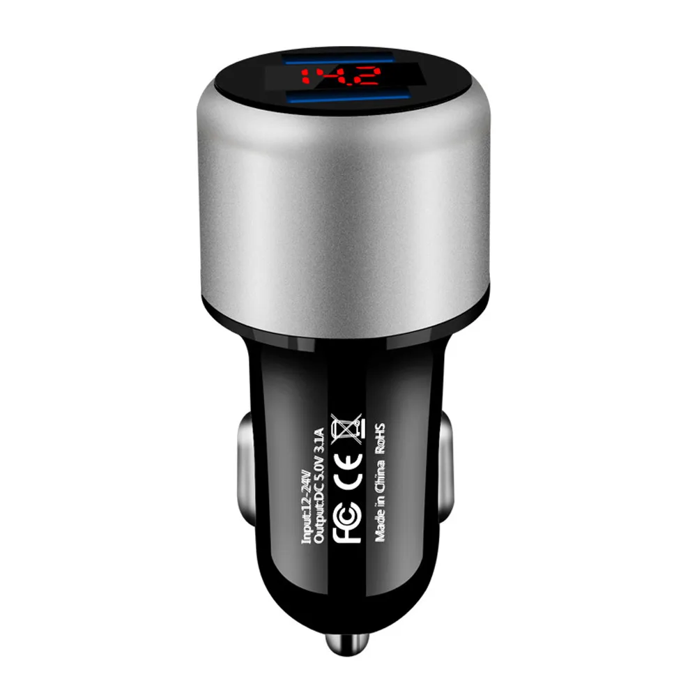 Зарядное устройство CARPRIE для аккумулятора автомобильное зарядное 3 1 А 2 порта ЖК