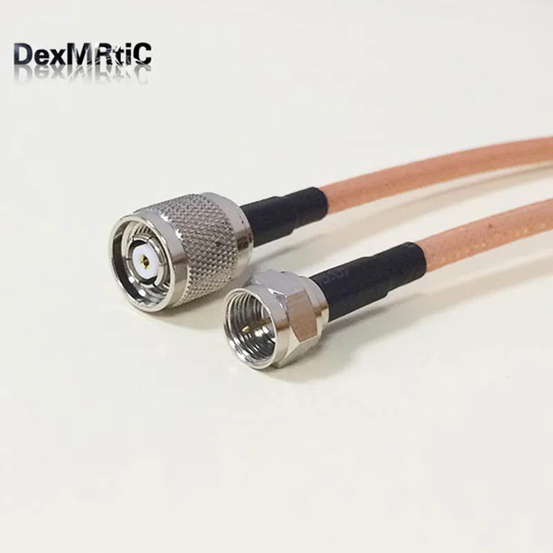 

High quality Low-Loss RP-TNC Male Plug With Socket Switch F Male Pigtail Cable RG142 50CM 20"/100CM Wholesale