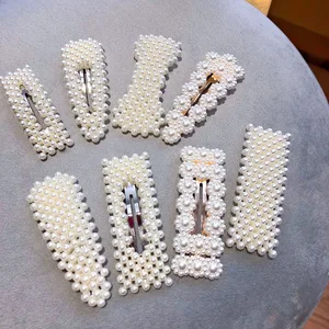 Заколки для волос для женщин, имитация корейский стиль, 1 шт., жемчужные Заколки Для Волос