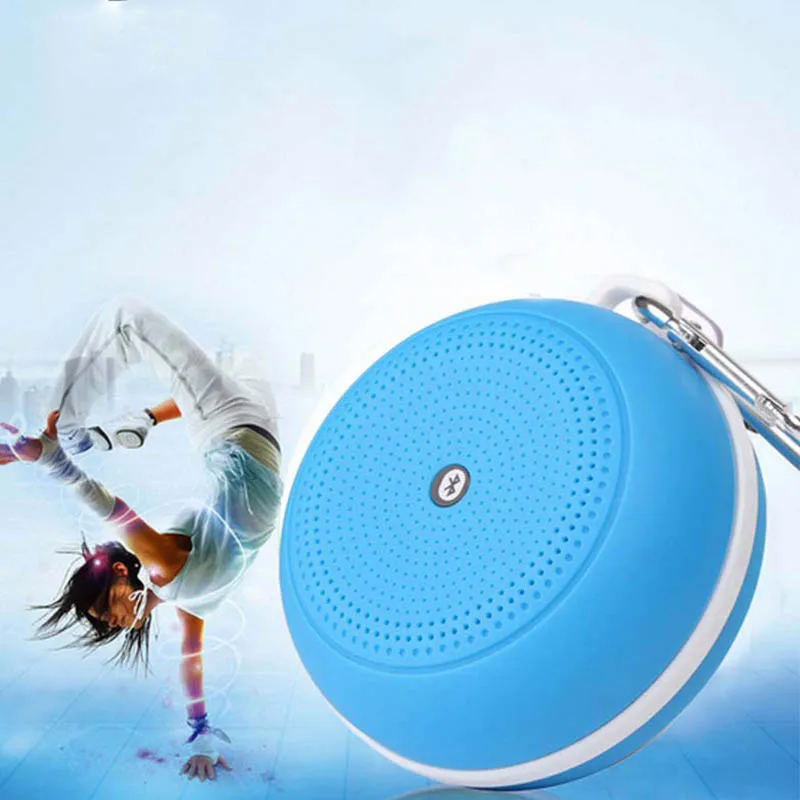 Маленькая круглая Беспроводная Bluetooth колонка FM радио музыкальный плеер с