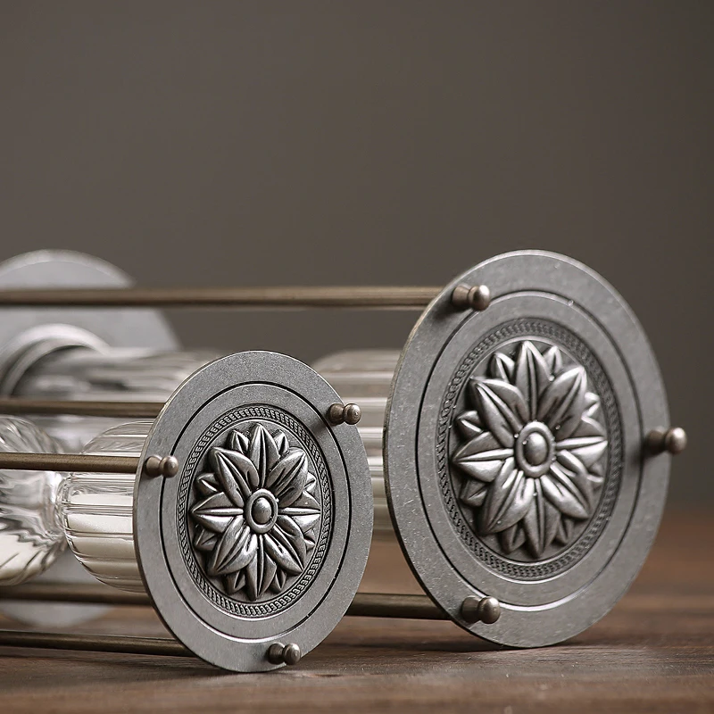 Часы в американском стиле ретро простые металлические вращающиеся песочные часы