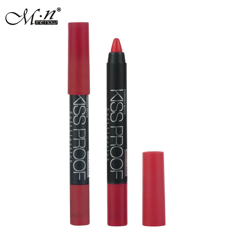 12 шт./лот меньший губная помада с 1 шт. точильный камень мягкие матовые губные