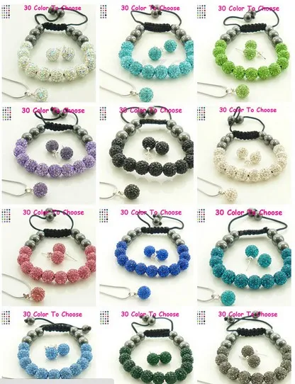 Горячая 10 мм смешанный цвет белый синий красный разноцветный набор ожерелье