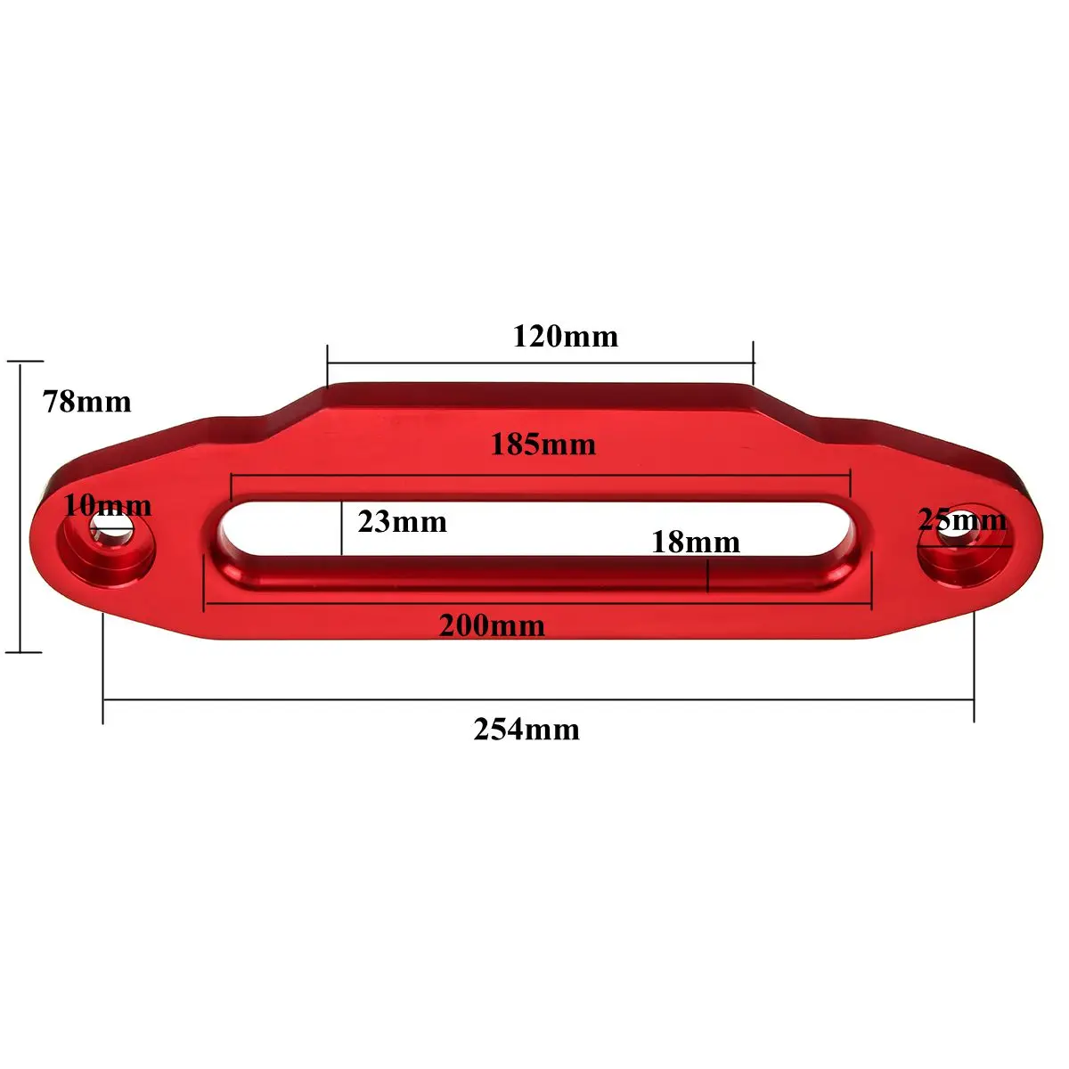 10 &quot254 мм SUV ATV UTV алюминиевый сплав Hawse Fairlead фунтов для лебедки Синтетический