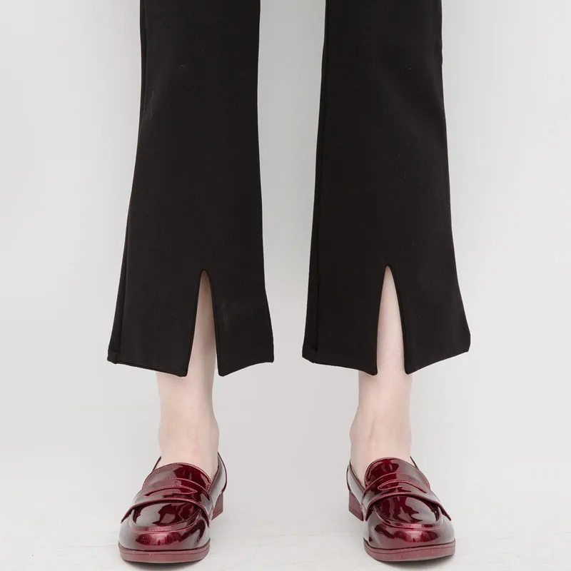 Повседневные брюки женские с микро-Рогом широкие разрезом обтягивающие леггинсы