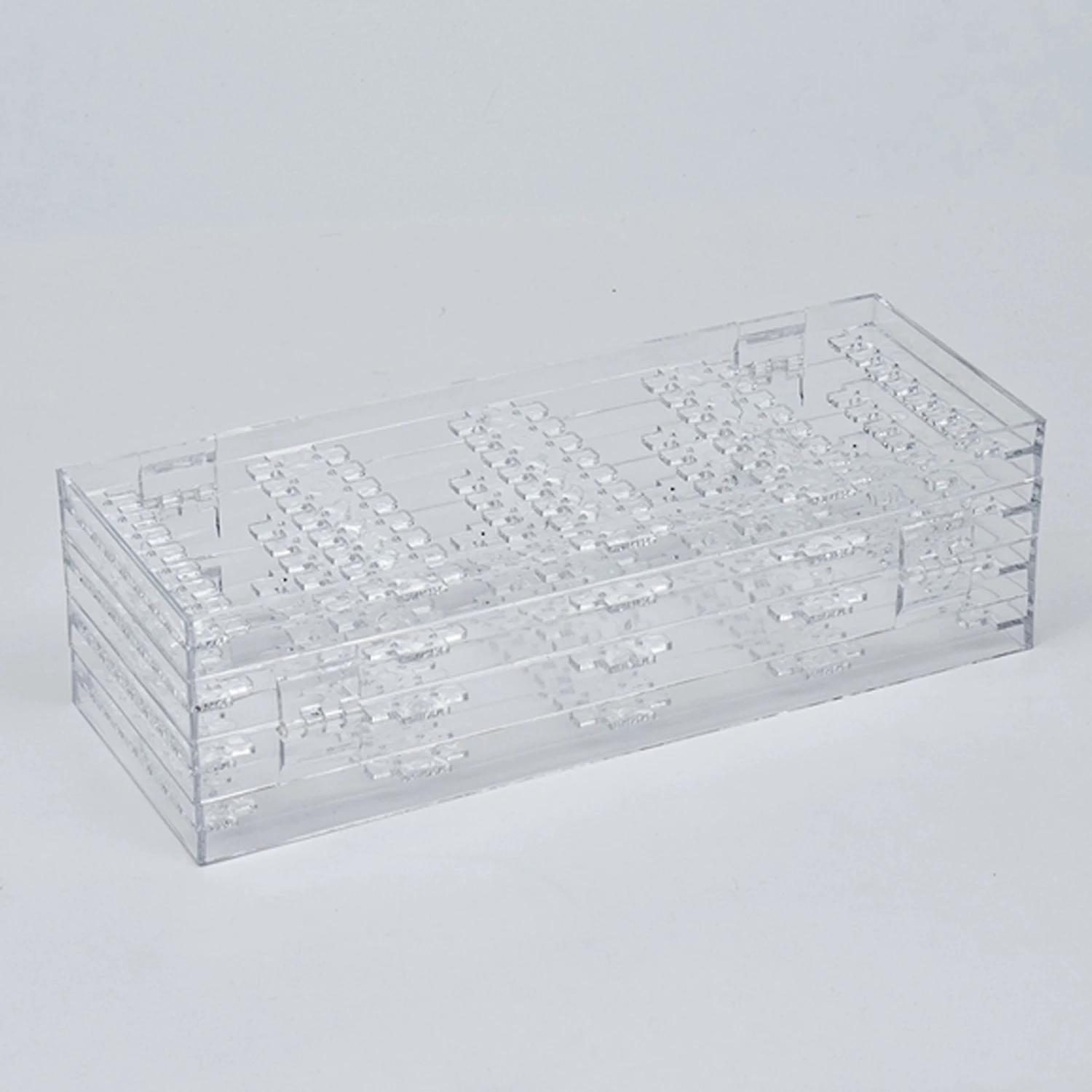 Behogar 4-Панель складные прозрачные акриловые ювелирные изделия Дисплей стойки