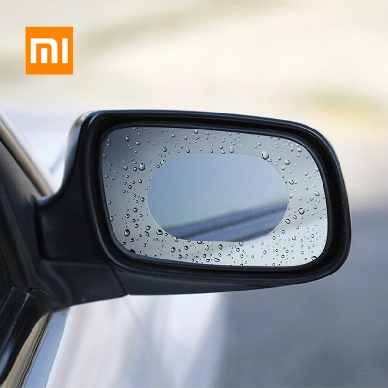 2 шт./компл. Xiaomi Youpin заднего вида зеркальная защитная пленка Водонепроницаемый Анти-туман непромокаемые прозрачной мембранной Стикеры - Цвет: Белый