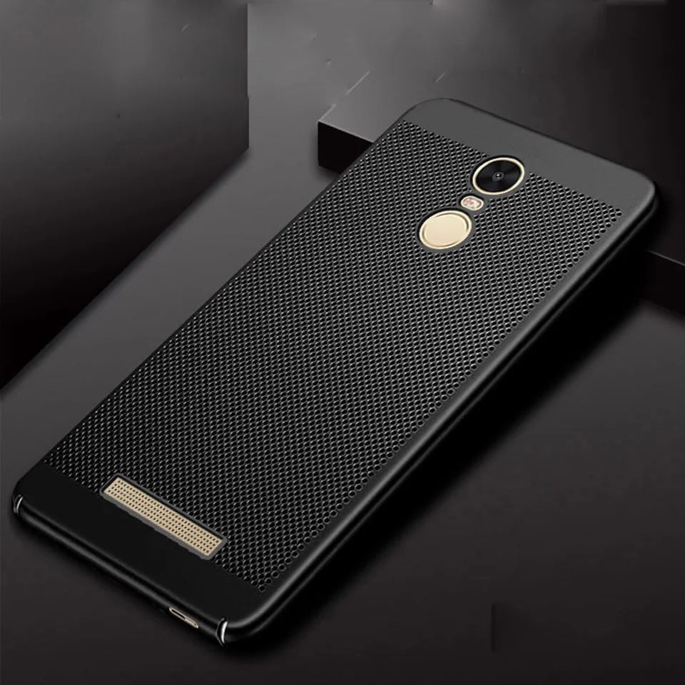 Чехол с теплоотводом для Xiaomi RedMi 3 Pro 3S 4A 4X Note 4 Prime 5A Mi 5X 5 5S 6 полностью сетчатые чехлы