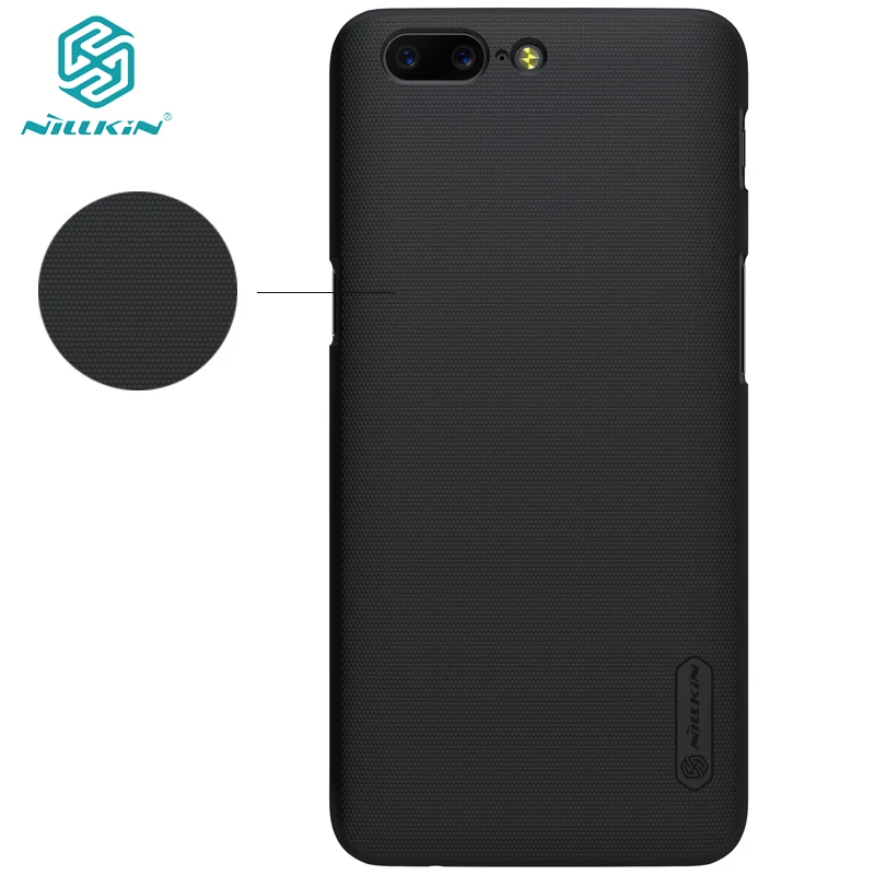 case for oneplus 5 cover 5.5 inch NILLKIN Frosted PC Plastic hard back + Screen Protector one plus |