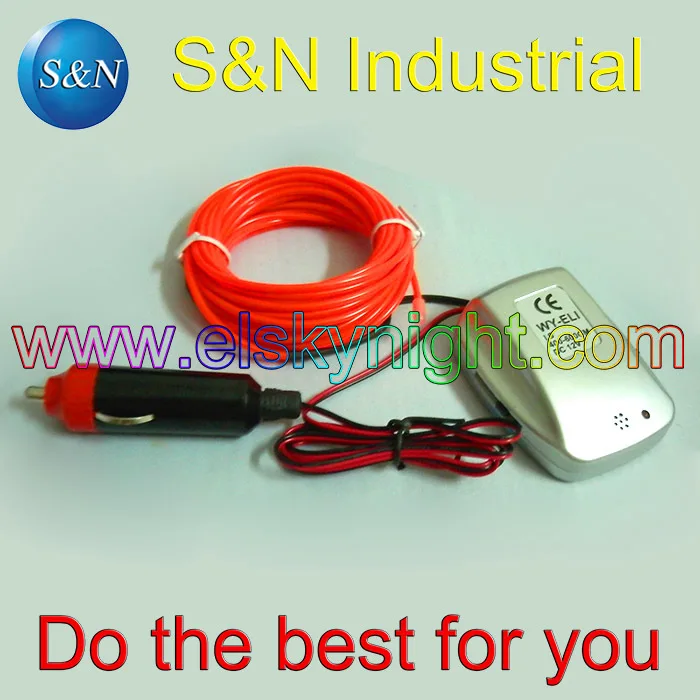 DC12V El инвертор/контроллер/Музыка драйвера/звуковая активация + 6 метров красный