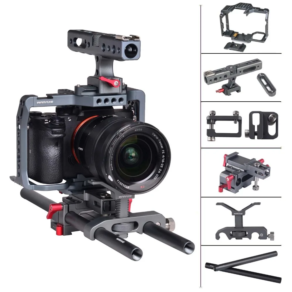 A7iii a7riii комплект для камеры Sony A7RIII/A7III стабилизатор клетки с двойной шариковой