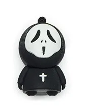 Usb флеш-накопитель с героями мультфильмов, usb 128GB Death is coming, силиконовый флеш-накопитель, 4 gb, 8 GB, 16 gb, 32 GB, с Рождеством/Хэллоуином/подарком - Цвет: Halloween