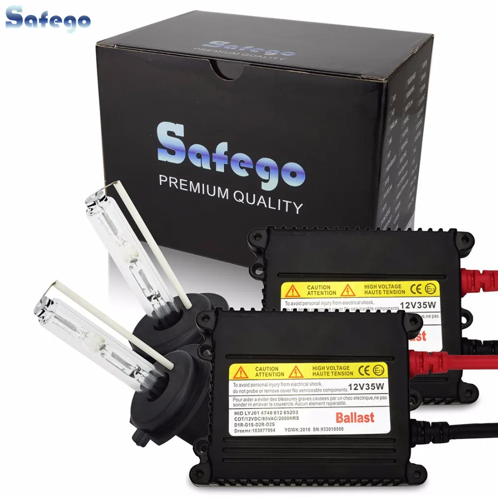 Safego H1 H3 H4 H7 H8 H9 H10 H11 xenon h7 6000K одиночный пучок тонкий HID комплект 35 Вт XENON DC 12 В hid