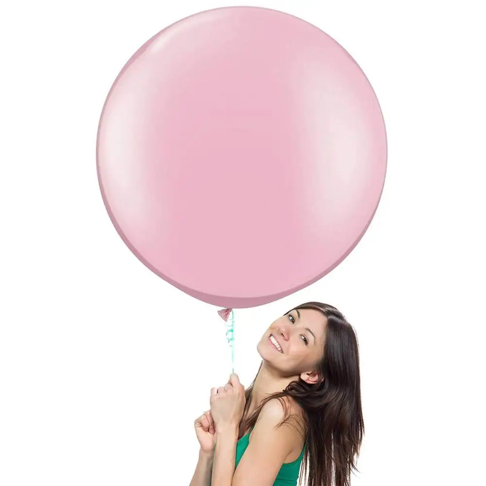 Pink 10 шт. 36 дюймов 90 см большие воздушные шары из белого латекса для Свадебное предложение украшения для дня рождения - Цвет: Pink