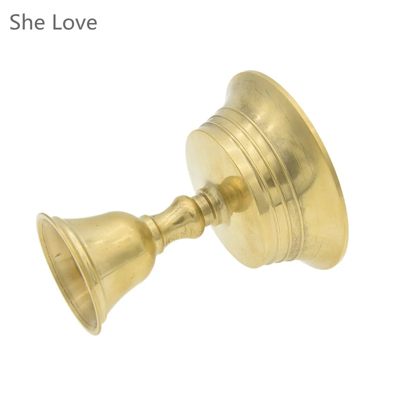 Медный подсвечник масляная лампа держатель тибетское масло латунь товары