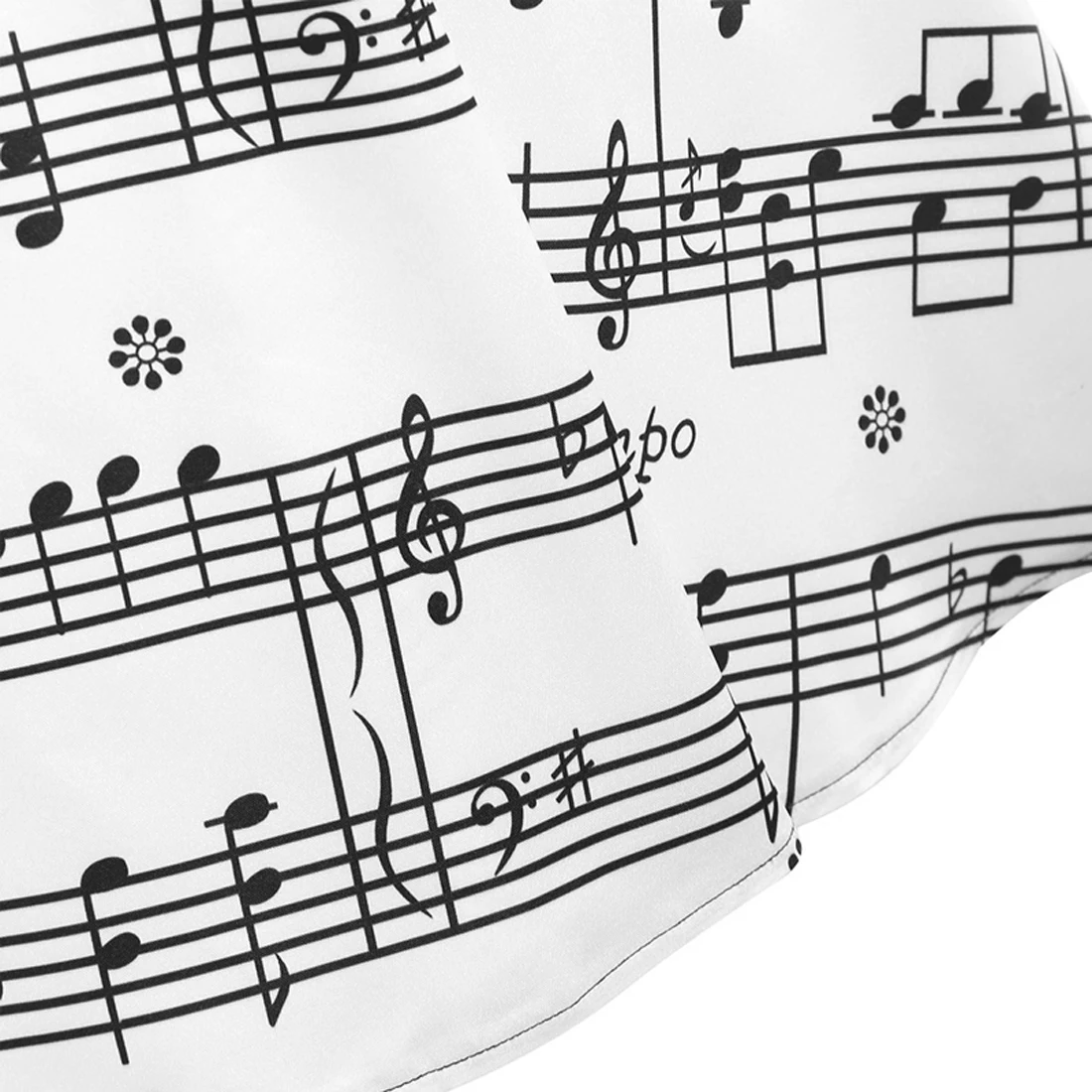 Винтажное женское платье Kenancy Music Note с принтом черное сексуальное открытыми
