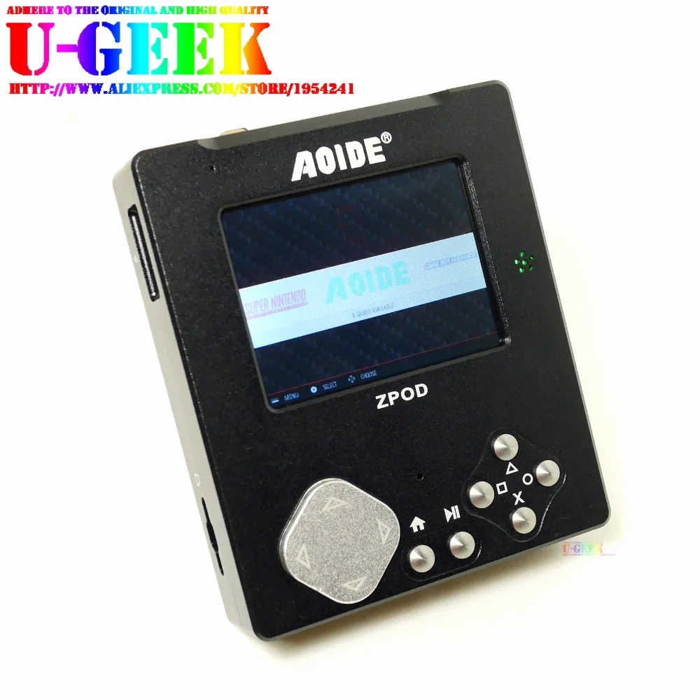 UGEEK ZPOD lossless HiFi музыкальный плеер доска+ алюминиевый чехол с ЧПУ комплект | 192 k/24 бит | w/o Raspberry Pi Zero | Портативный | игровой плеер | Retropie