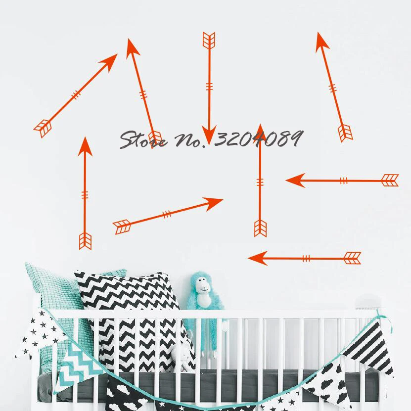 Элегантные праздничные скандинавские настенные наклейки различных цветов с