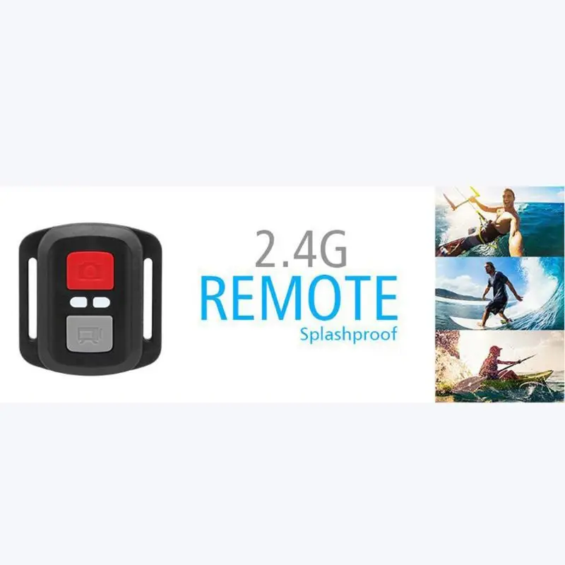 Black Waterproof Wireless 2.4G Remote Control Shutter for EKEN H9R H8R H6S H7S H5S PLUS Sport Action Camera DV Controller qiang |