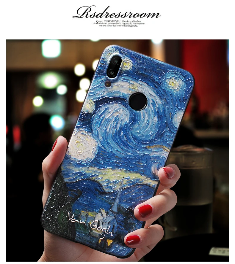 3D художественный чехол для huawei P20 P10 P30 Lite Pro Чехол для huawei mate 20 10 lite P Smart чехол для Honor 10 9 lite 8X20 Pro Чехол