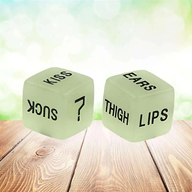 2 шт. Светящиеся в темноте сексуальные игральные кости забавная секс игрушка