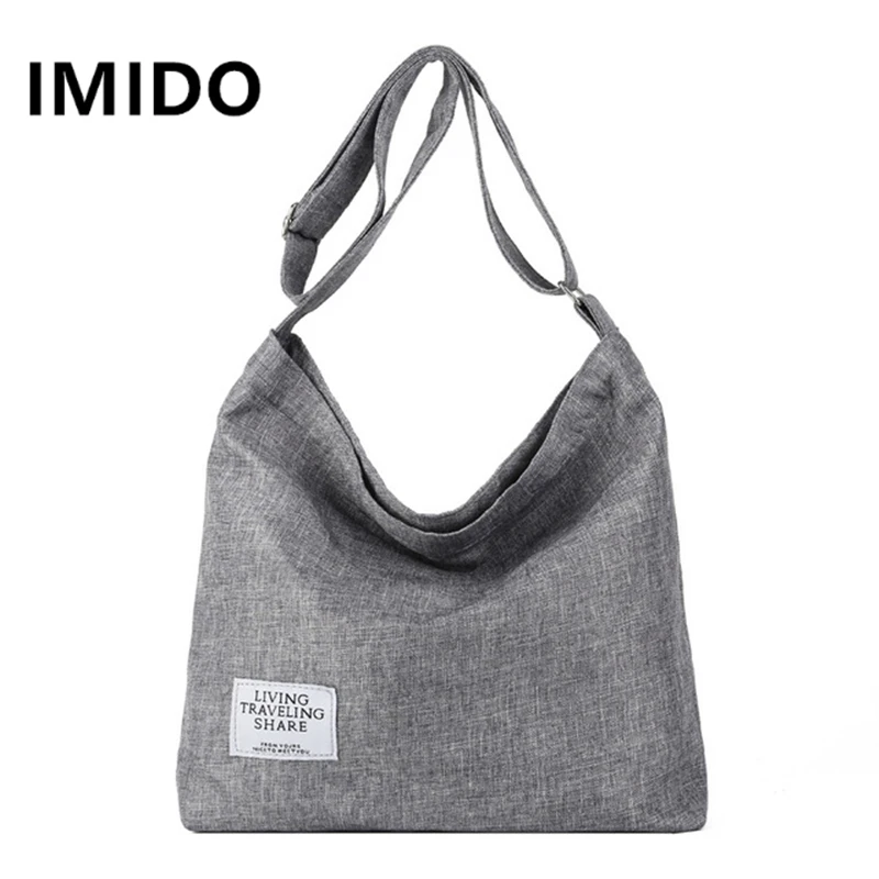 IMIDO новинка 2019 Корейская версия женская простая вместительная сумка на плечо