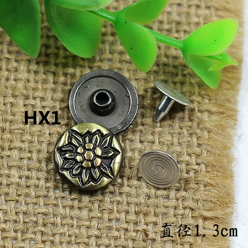 DIY узор резная Кожа ремесло корова джинсы одежда заклепки декоративные Швейные