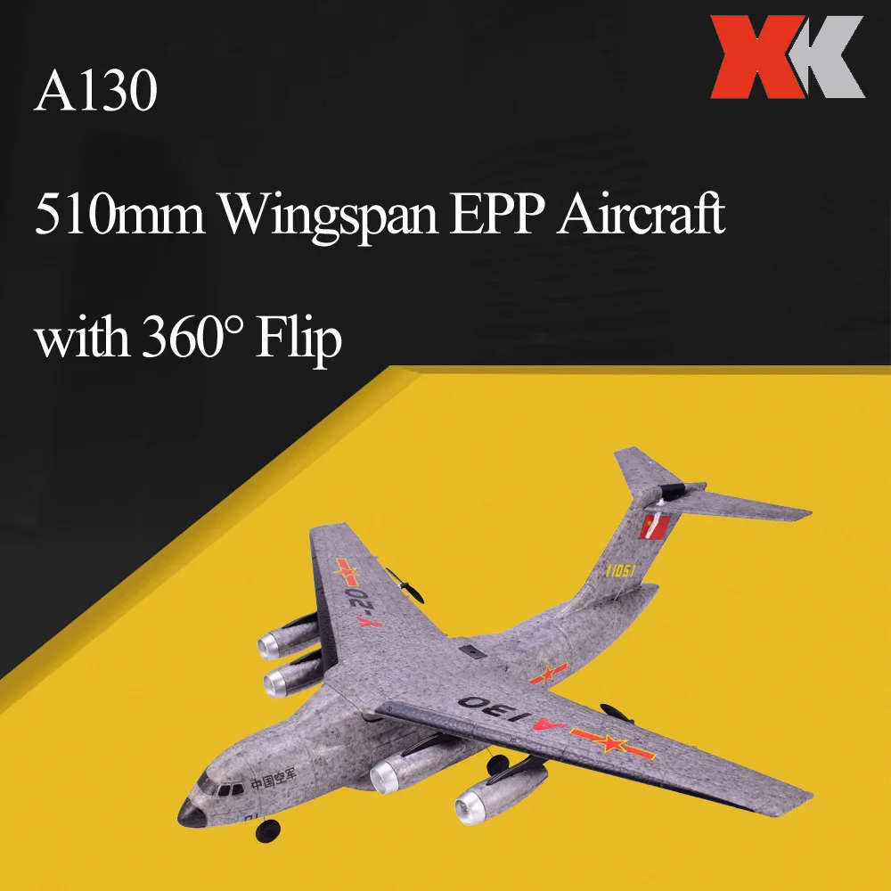 WLToys XK A130 RC самолет 2 4G 3CH Y 20 модель военный транспорт 500 мм EPP пульт дистанционного
