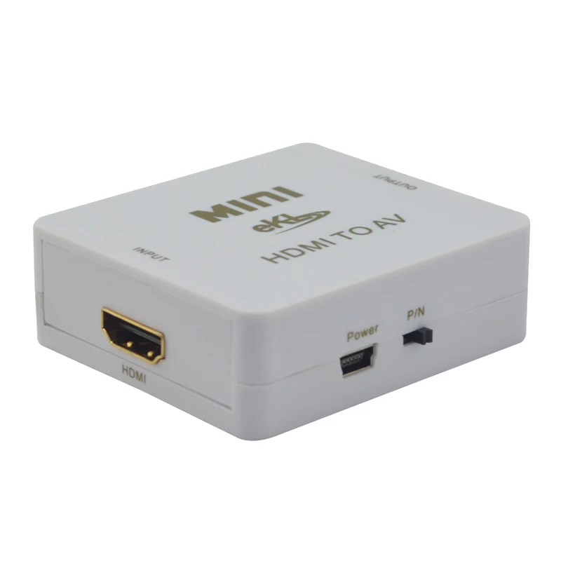 EKL HD Video Converter Box HDMI to RCA AV/CVSB L/R HDMI2AV Support NTSC and PAL Output For PS3/PC/VCR/NTSC |