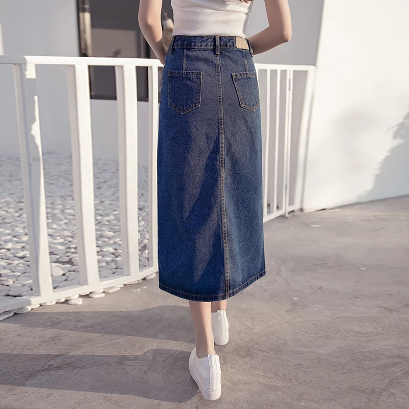 Женская облегающая юбка с завышенной талией длинная ковбойская трапециевидной