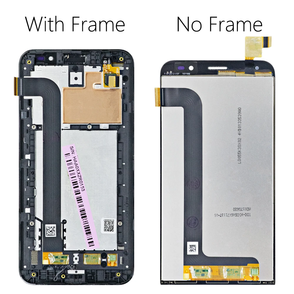 5," дисплей для Asus Zenfone GO ZB552KL X007D, сенсорный ЖК-экран с рамкой для Asus Zenfone GO ZB552KL, замена дисплея