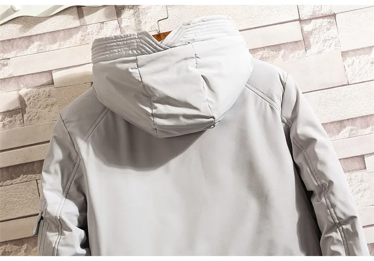 KOLMAKOV Мужская одежда зимние парки для мужчин 4XL, 5XL Высокое качество модная парка с капюшоном Пальто и куртки Homme Брендовое Мужское пальто