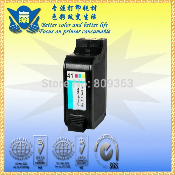 Восстановленный картридж для чернил JIANYINGCHEN замена HPs 40 41 Deskjet 1200C 230 250C 330 350C 430 450C