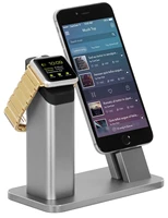 apple watch series stand aluminum charging stand dock station support apple watch nightstand mode and iphone 77 plusstent