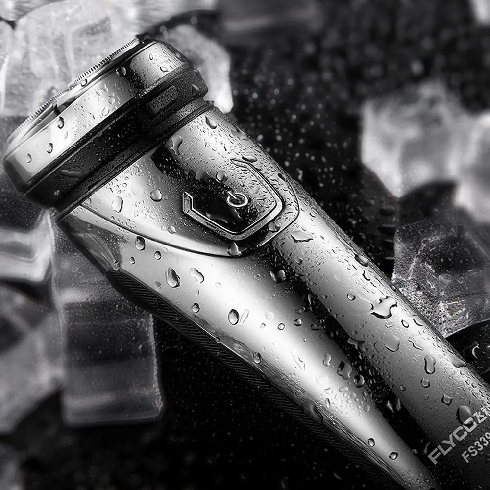 Flyco USB лампа IPX7 Водонепроницаемая 1 часовая зарядка Вращающаяся бритва для мужчин