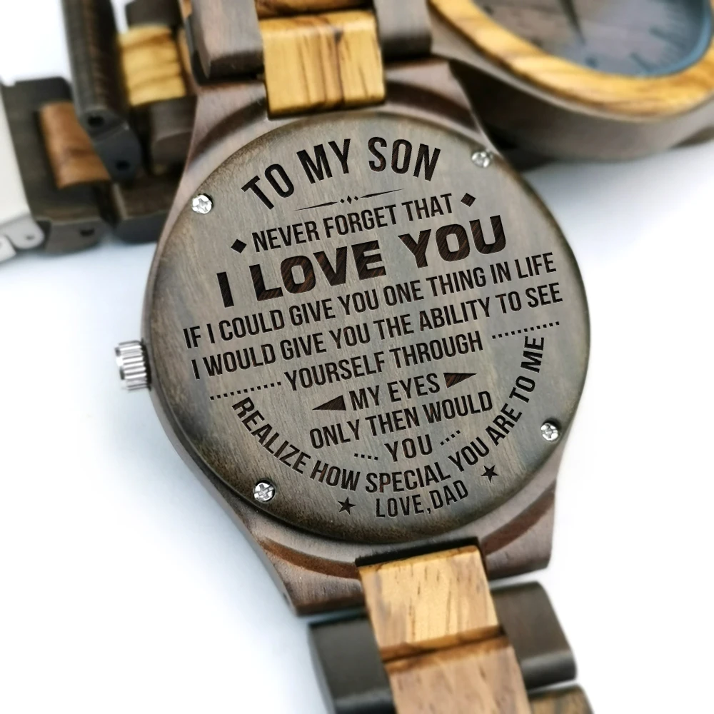 To My Son-I Know You Can Be Engraved Wooden Watch Automatic Quartz Men Watch Birthday Holiday Anniversary Gifts From Dad Or Mum to my daughter mom s blessing engraved wooden watch women watch japan automatic quartz watches girl wrist maple wood watch gifts