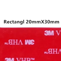 Rectangl 20mm x 30mm Прямые продажи с фабрики, 10 шт./лот 3 М vhb клейкая лента 5608 серая установка Heavy Duty Двухсторонняя клейкая акриловая поролоновая лента высечки - Цвет: Rectangl 20mm x 30mm