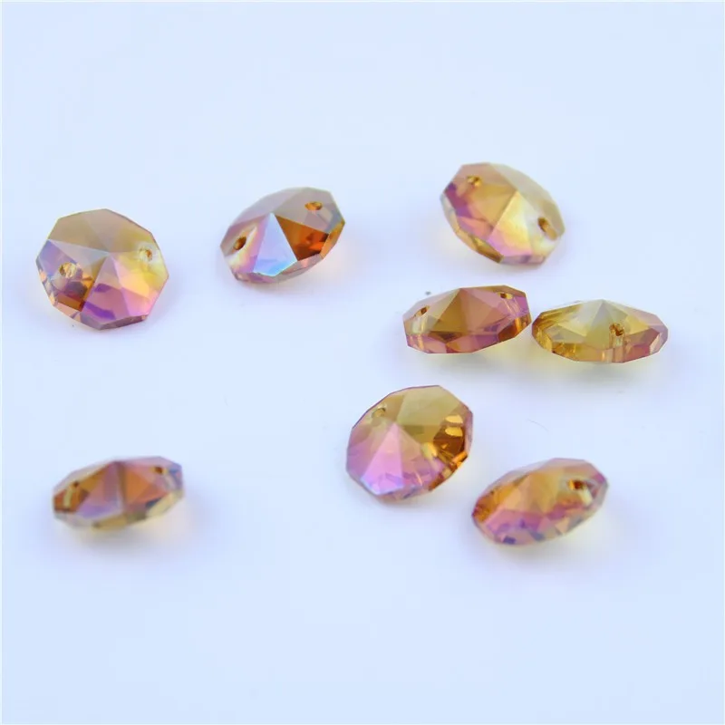 2000 шт./лот желтый серии восьмиугольник бусины стекло свободный для украшения